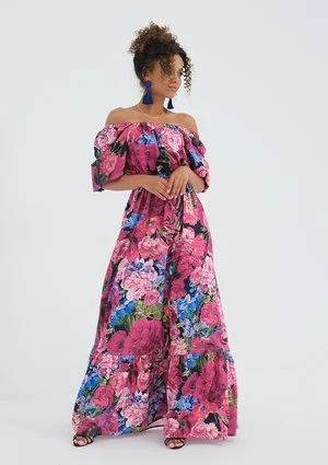 Sukienka maxi Pink Flowers