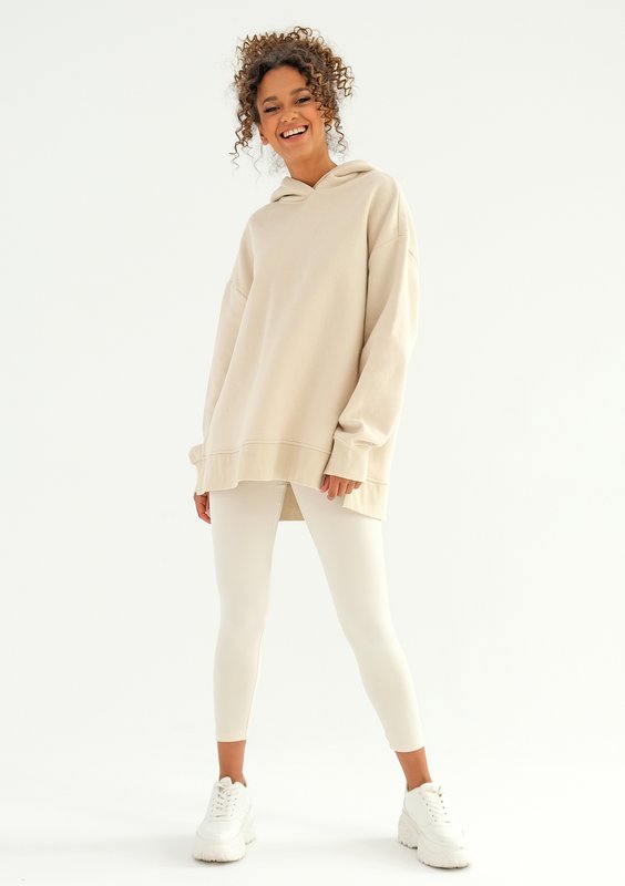 Bluza oversize z kapturem Swish Vanilla