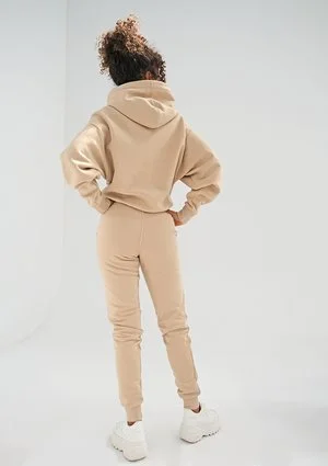 Bluza z kieszenią i kapturem Sand Beige ILM