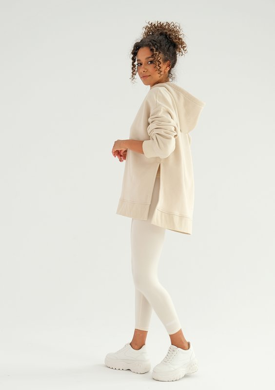 Bluza oversize z kapturem Swish Vanilla