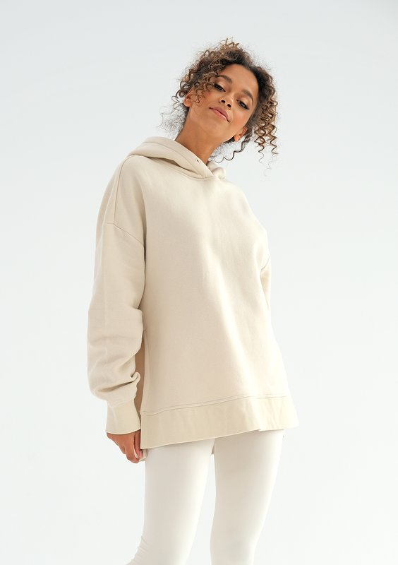 Bluza oversize z kapturem Swish Vanilla