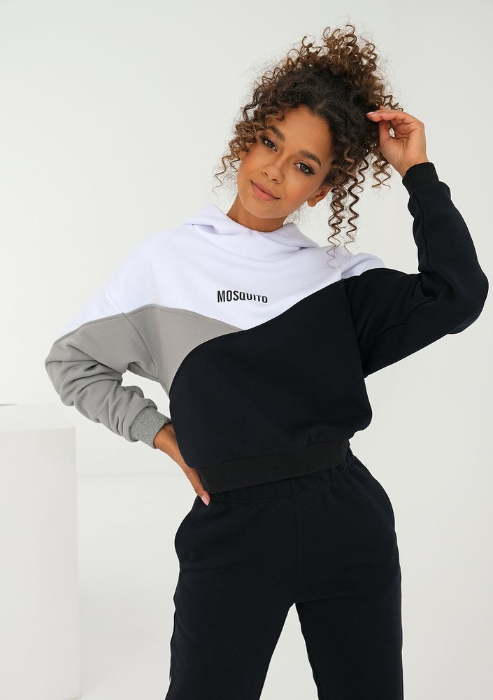 Tricolor sweatshirt Grey