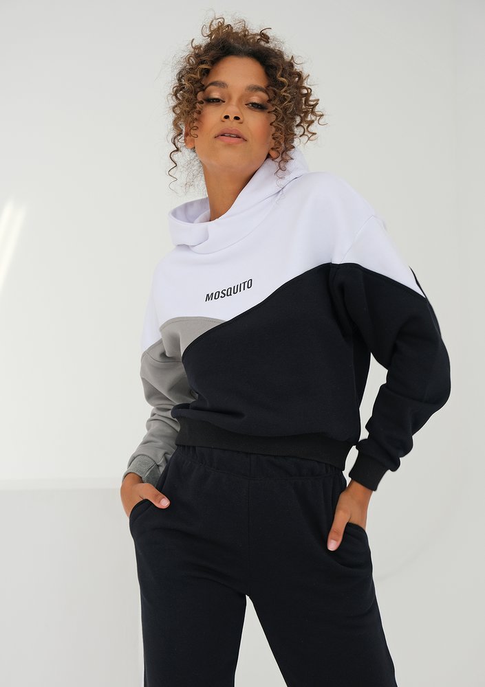 Tricolor sweatshirt Grey