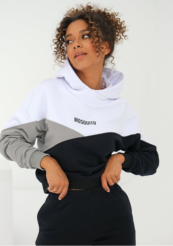 Tricolor sweatshirt Grey