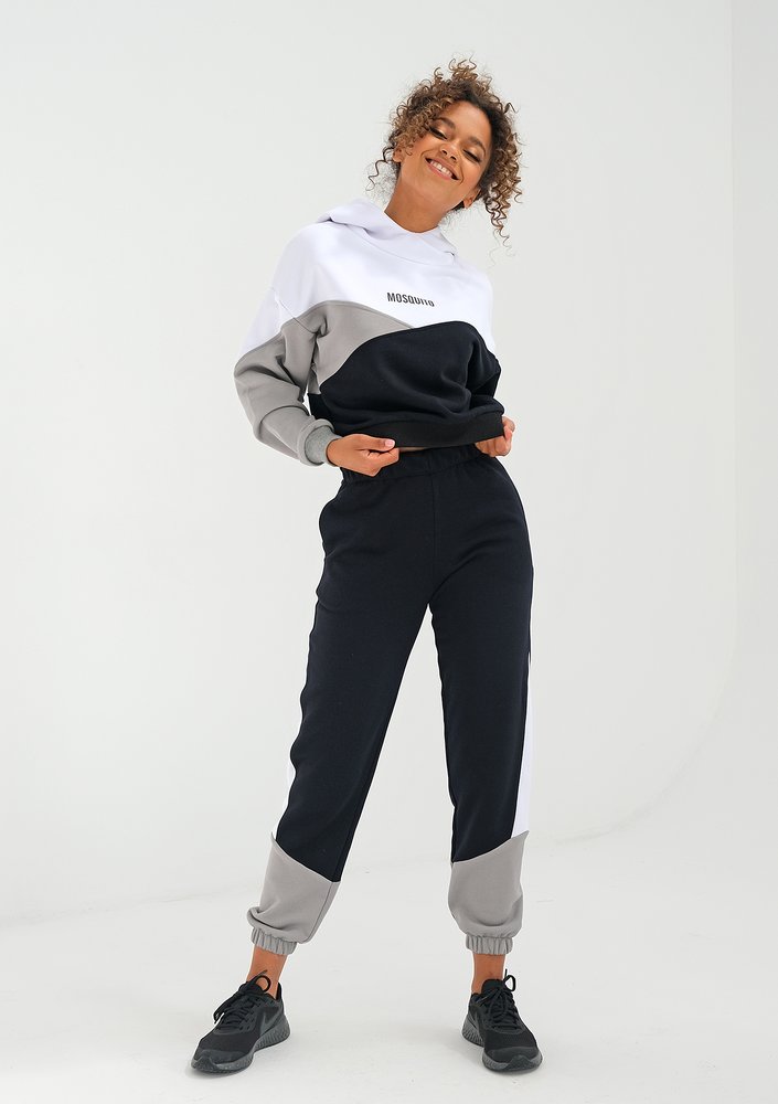 Tricolor sweatpants Grey