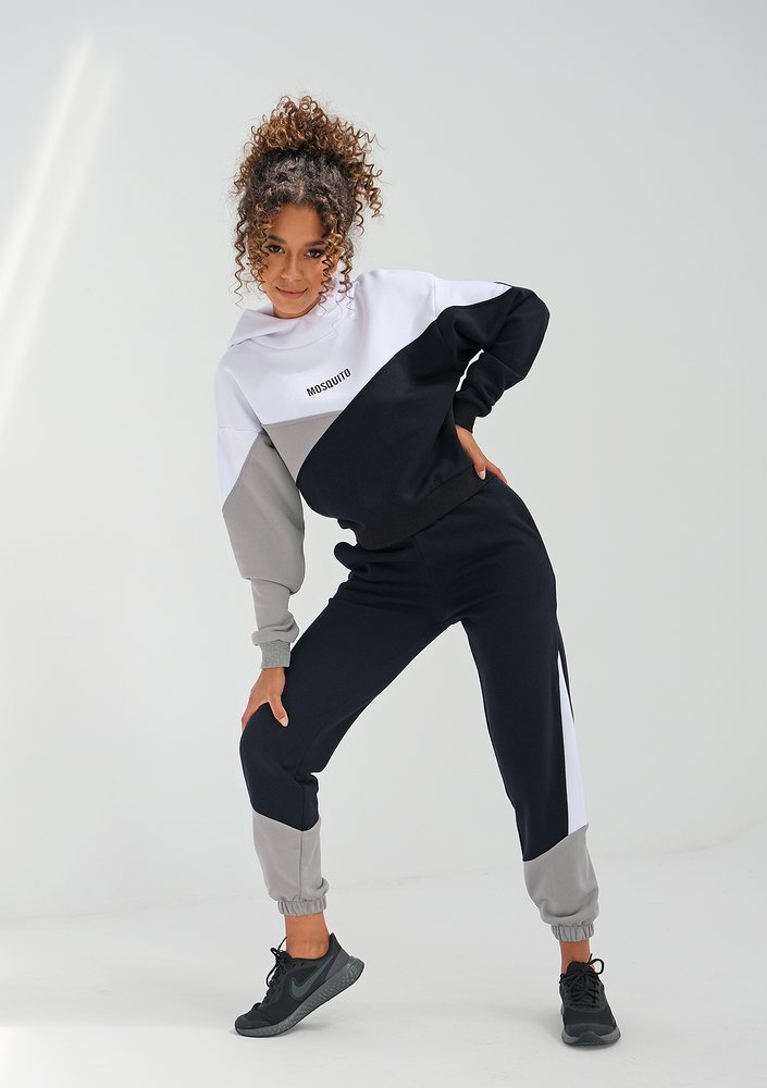 Tricolor sweatpants Grey