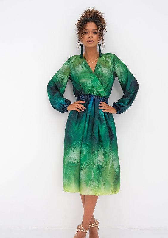 Midi dress Ombre Green