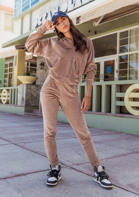 Velvet sweatpants Coffee Latte