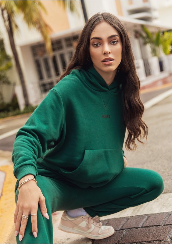 Hoodie Deep Green