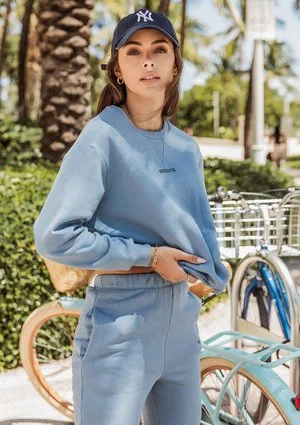 Sweatshirt Faded Denim