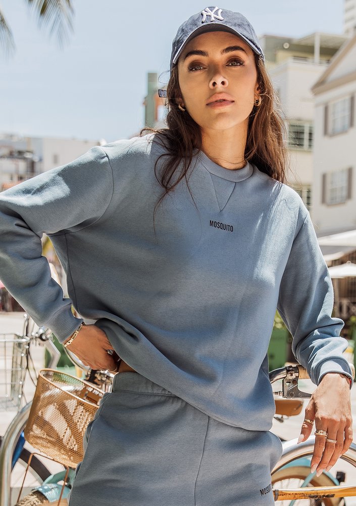 Sweatshirt Faded Denim