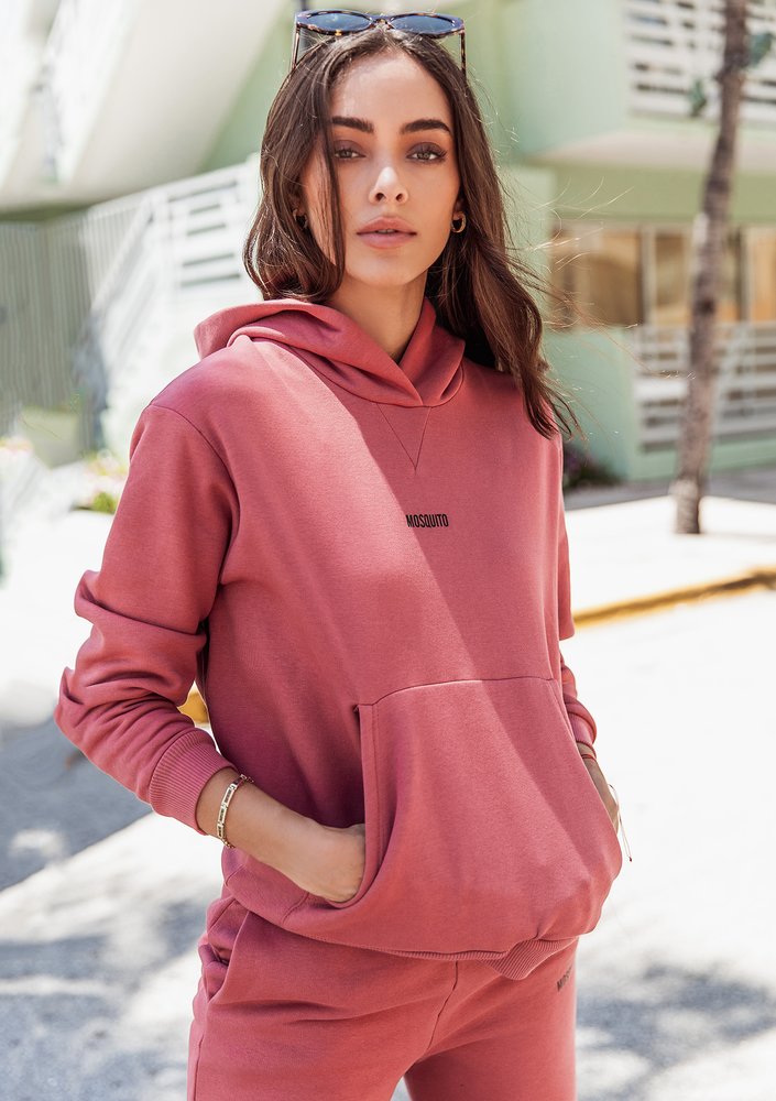 Bluza z kapturem Dusty Rose ILM