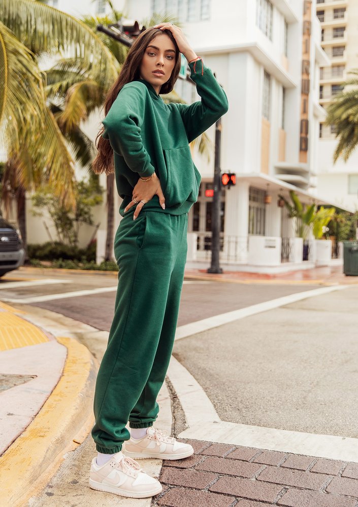 Bluza z kapturem Deep Green ILM