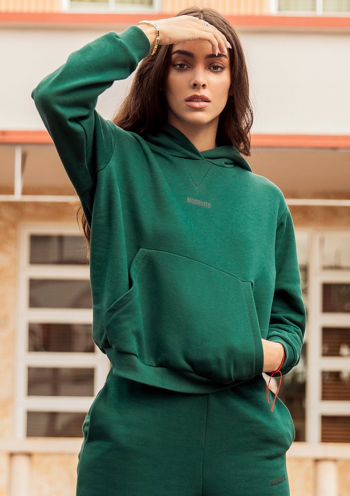 Hoodie Deep Green