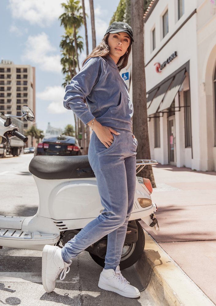 Velvet sweatpants Jeans Blue