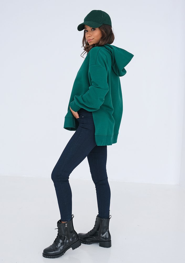 Oversize green hoodie