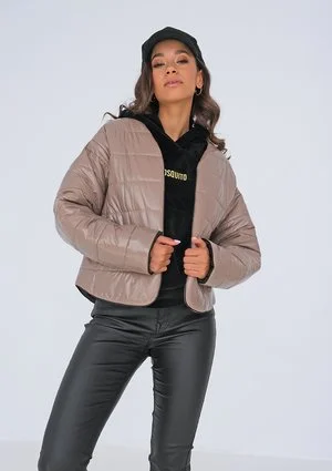 Quilted jacket Taupe