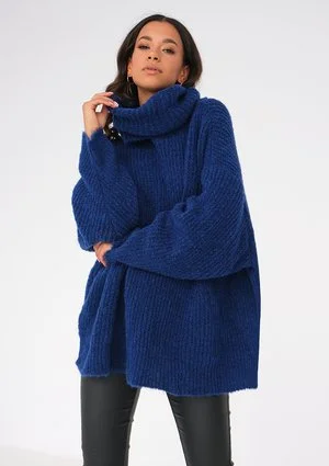 Cobalt blue turtleneck sweater ILM
