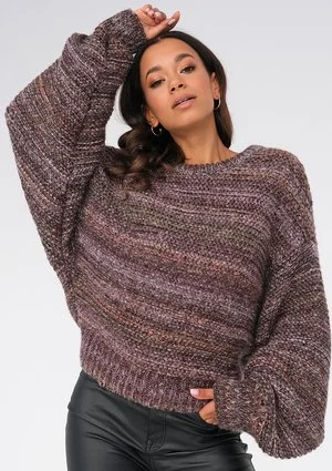 Brown melange sweater