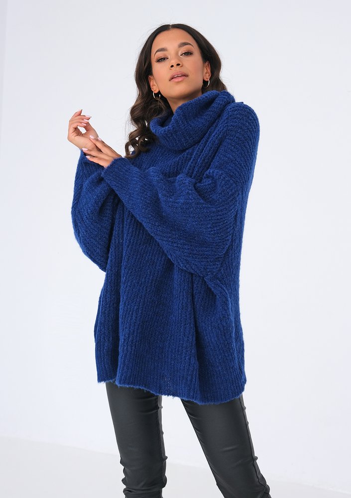 Cobalt blue turtleneck sweater ILM