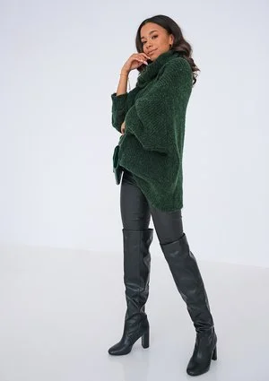 Green turtleneck sweater ILM