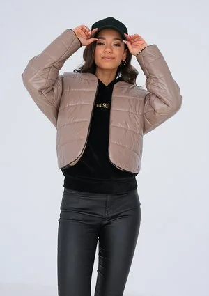 Quilted jacket Taupe