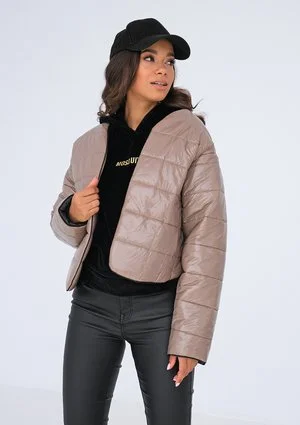 Quilted jacket Taupe