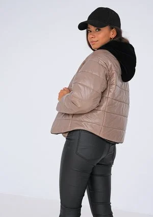 Quilted jacket Taupe