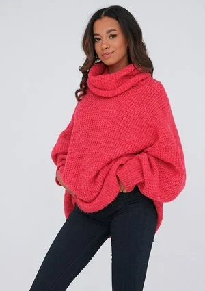 Raspberry red turtleneck sweater ILM