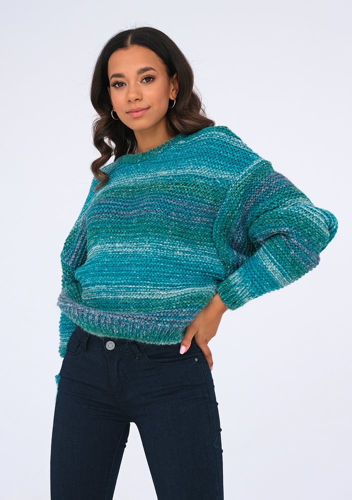 Sweter Green Melange ILM