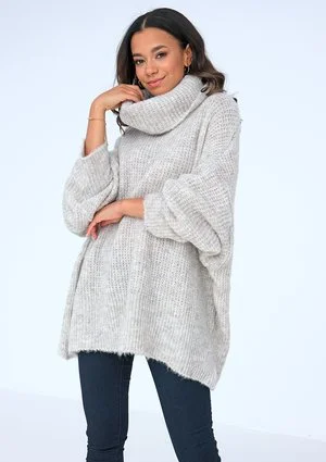 Beige turtleneck sweater ILM