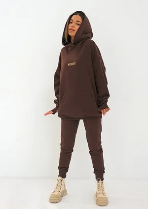 Oversize hoodie Dark Brown