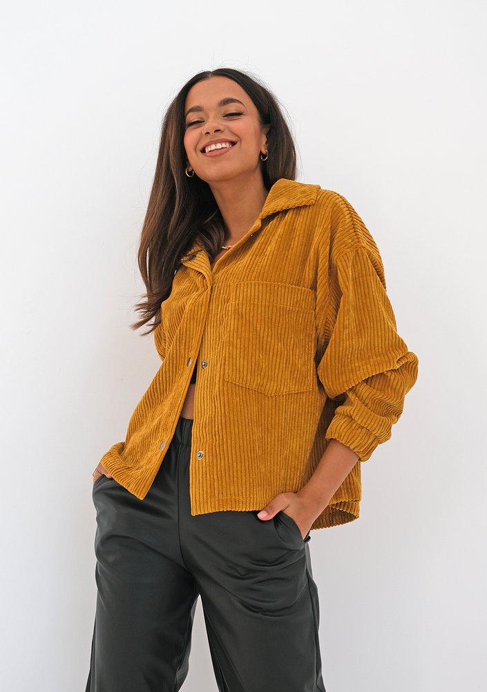 Mustard yellow curduroy jacket