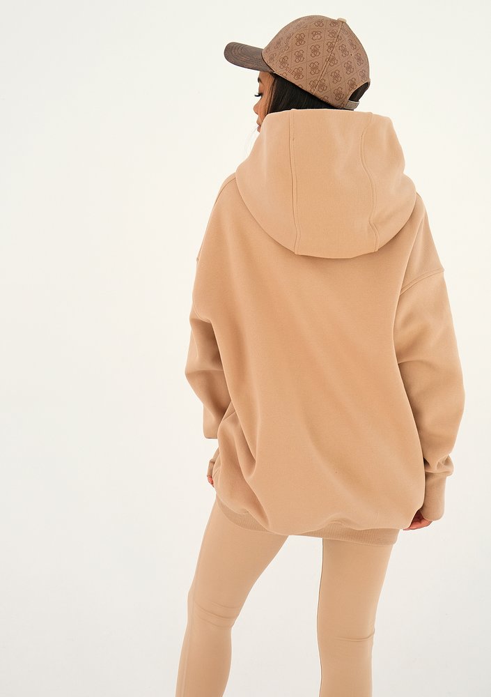 Oversize hoodie Beige