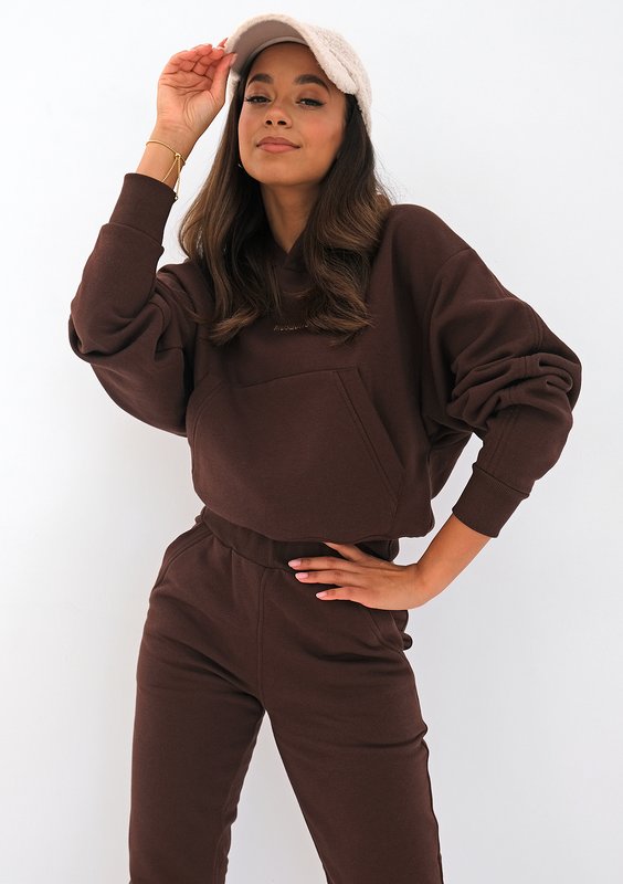 Bluza z kapturem Dark Brown ILM