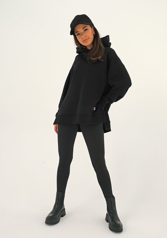 Bluza oversize logo Black ILM