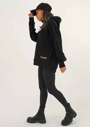 Bluza oversize logo Black ILM