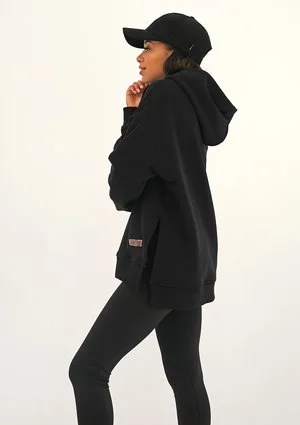 Bluza oversize logo Black ILM