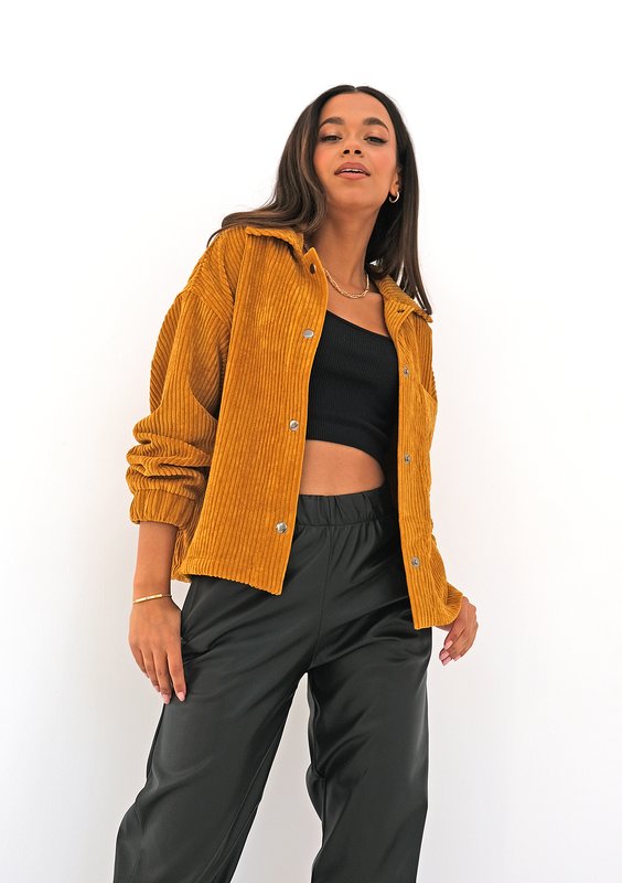 Mustard yellow curduroy jacket