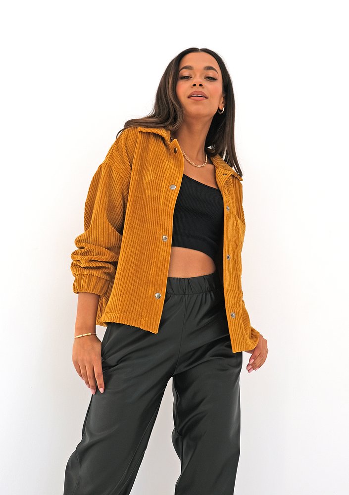 Mustard yellow curduroy jacket