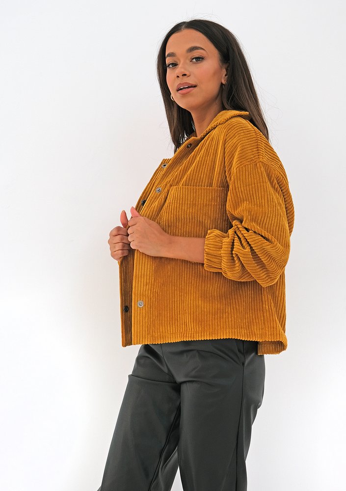 Mustard yellow curduroy jacket