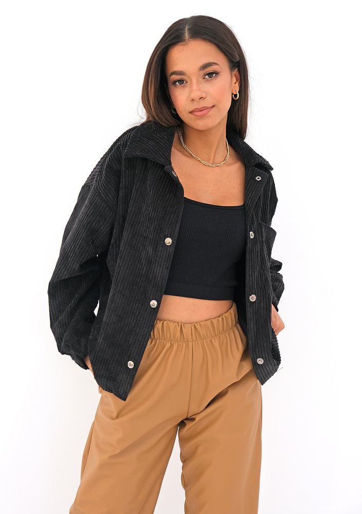 Charcoal grey curduroy jacket