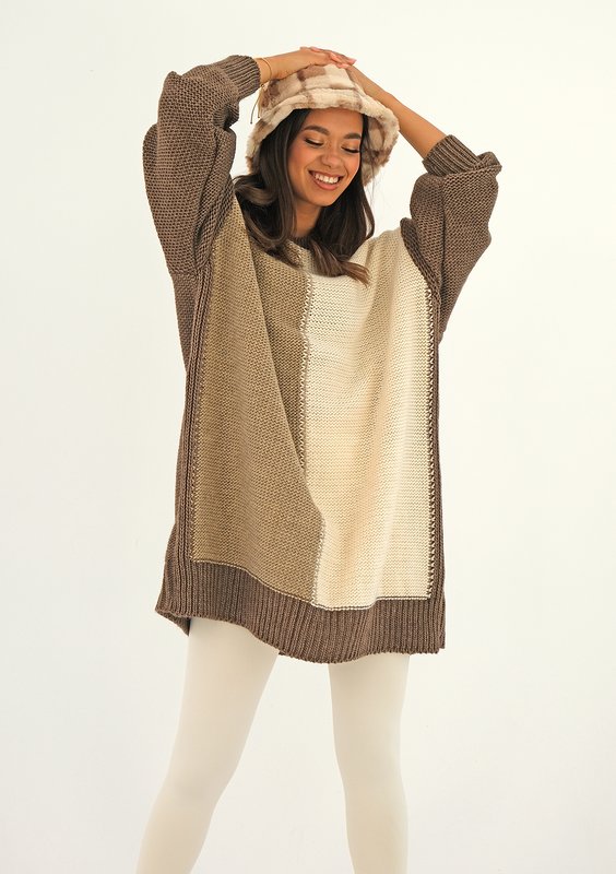 Sweter oversize Brown ILM