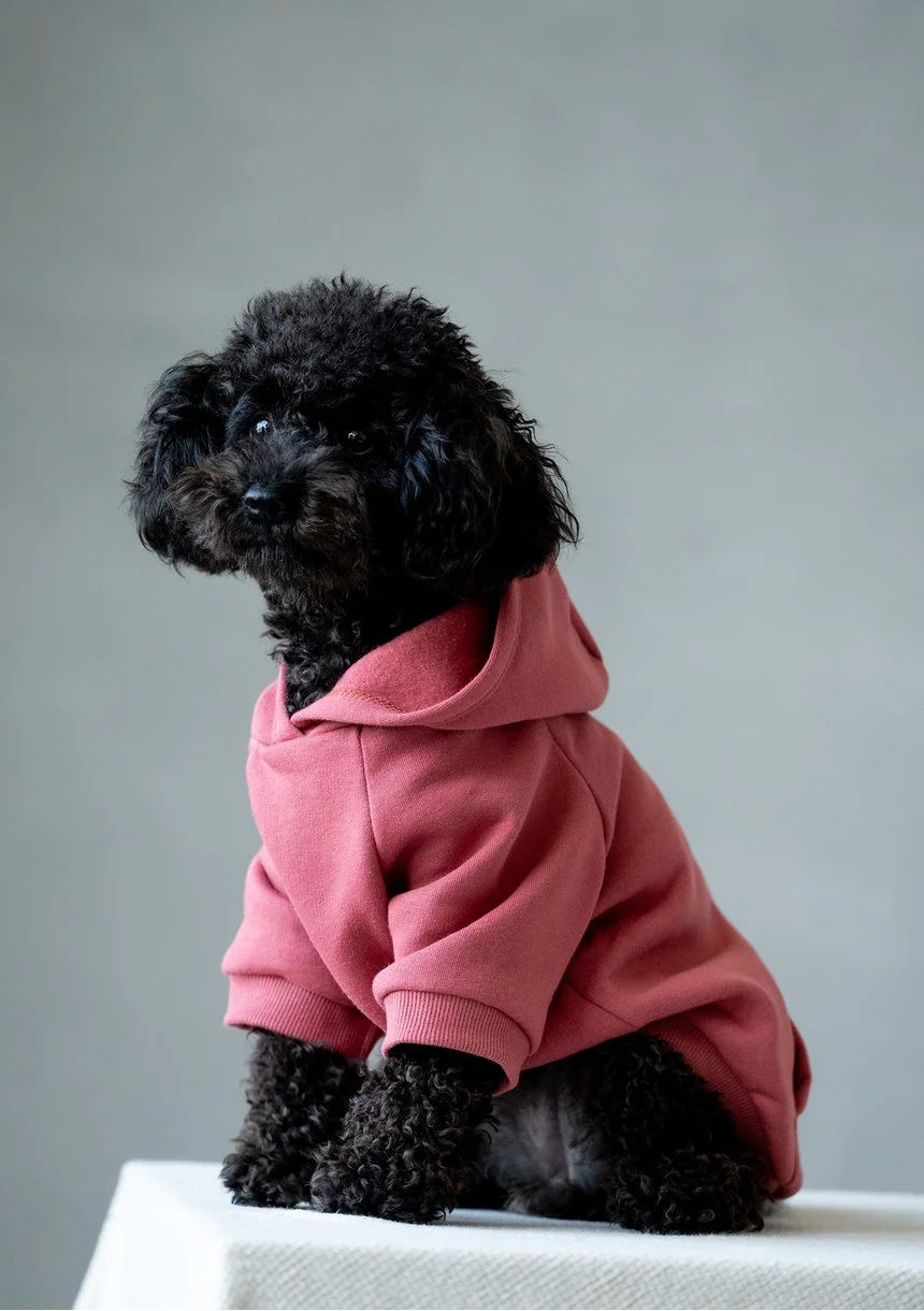 Dog hoodie Dusty Rose
