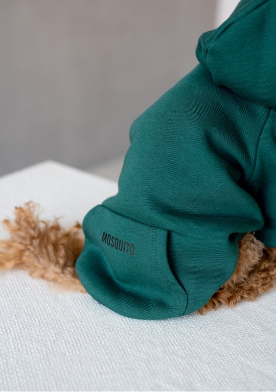 Dog hoodie Deep Green