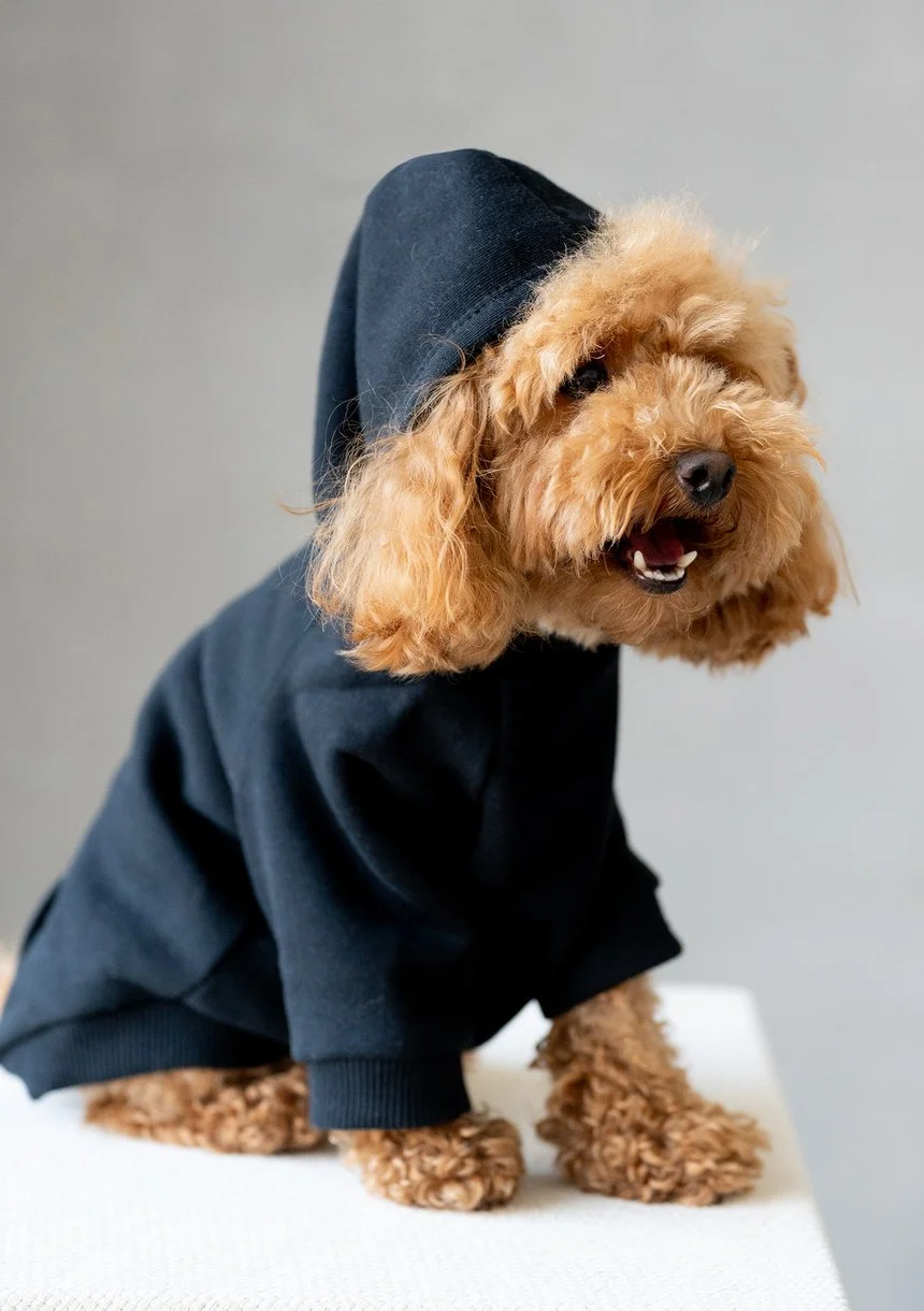 Dog hoodie Black