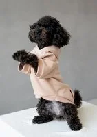 Bronx - warm taupe dog hoodie