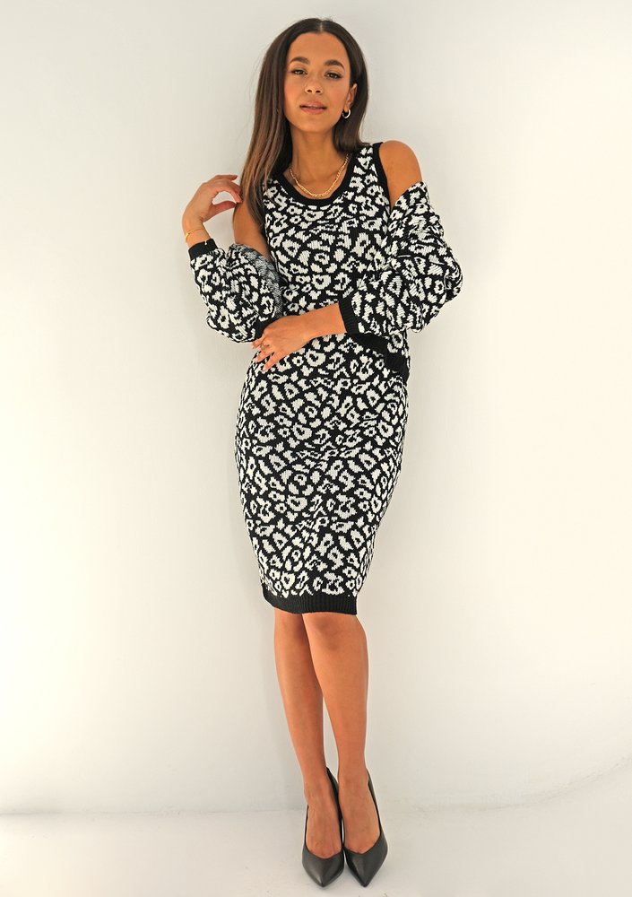 Leopard print sweater set