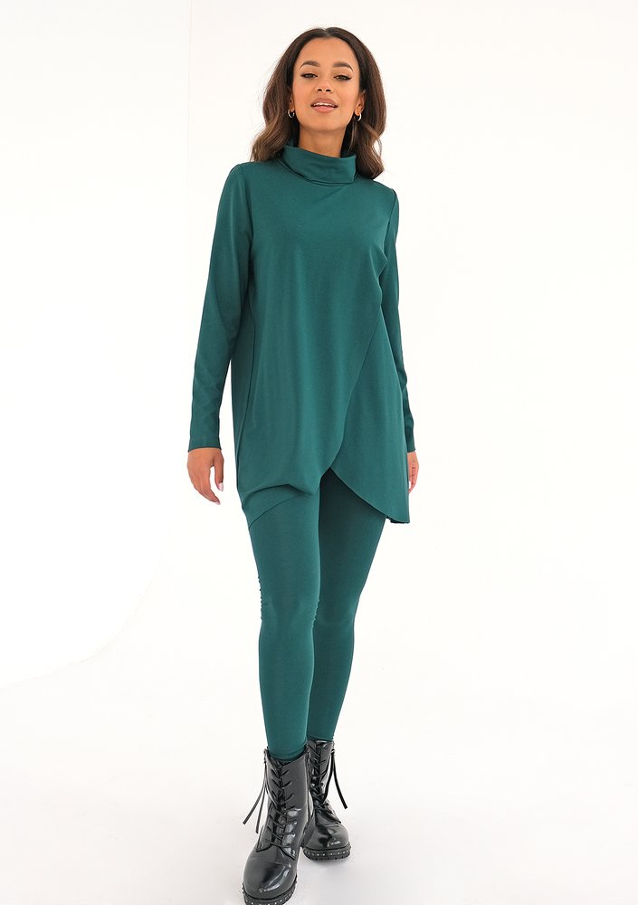 Green rayon overblouse