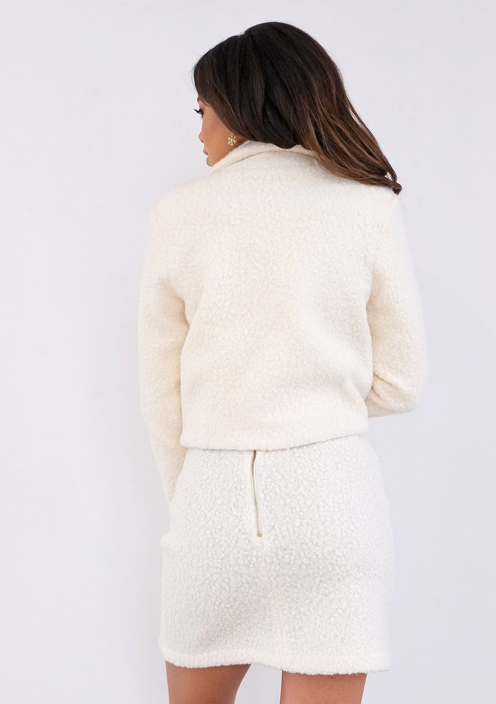 Rachel - ecrue boucle blazer